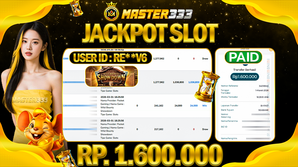 JACKPOT 1.600.000 JUTA DI PG SOFT GAMES WILD BOUNTY SHOWDOWN SAH LUNAS